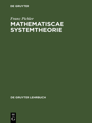 cover image of Matematische Systemtheorie